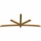 Ekena Millwork Alberta Rough Sawn Timber Gable Bracket, Western Red Cedar, 96"W x 40"H x 2"D x 4"F, 10/12 Pitch GBW096X40X0204ALB00RWR - alternate 2